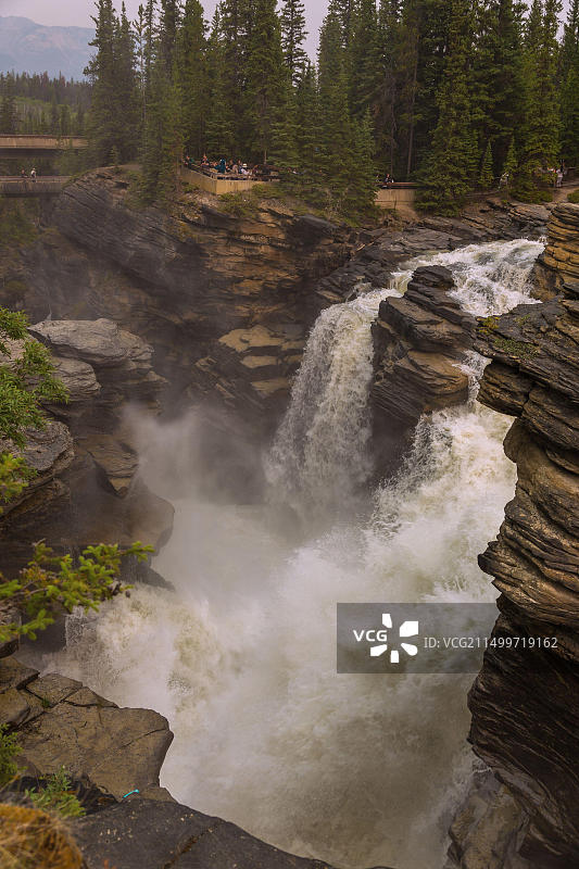 地理/旅游，加拿大，贾斯珀国家公园，阿塔巴斯卡瀑布图片素材