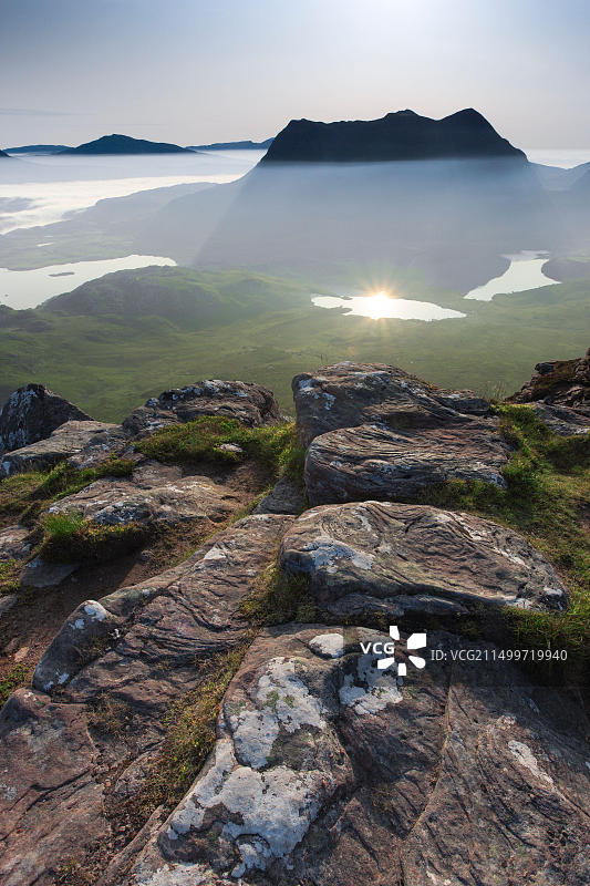 地理/旅游，英国苏格兰萨瑟兰库尔莫尔的景色图片素材