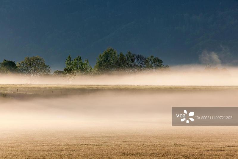 德国巴伐利亚格罗斯韦伊尔的雾景图片素材