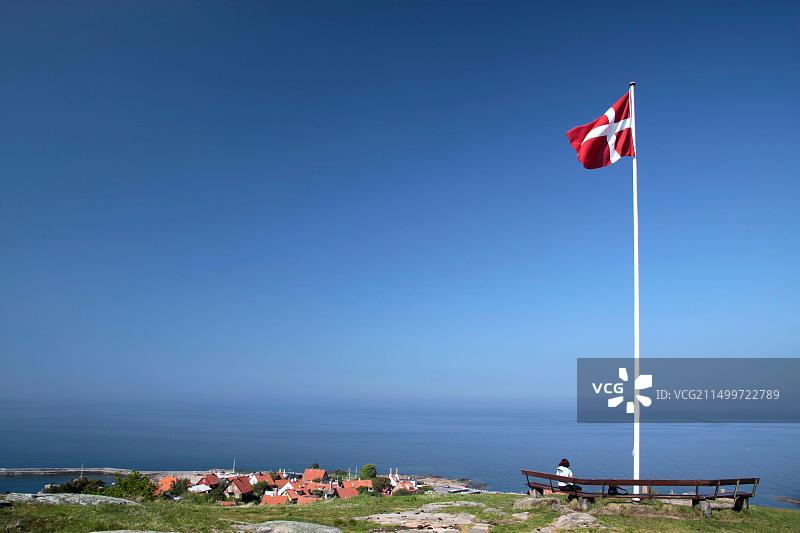 丹麦博恩霍尔姆岛古德耶姆小镇风光图片素材