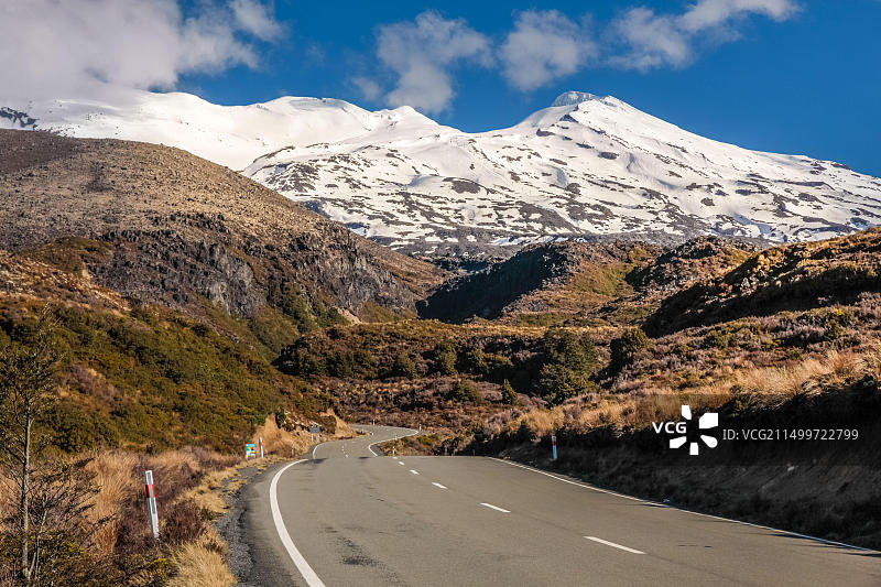 新西兰鲁阿佩胡山街景图片素材