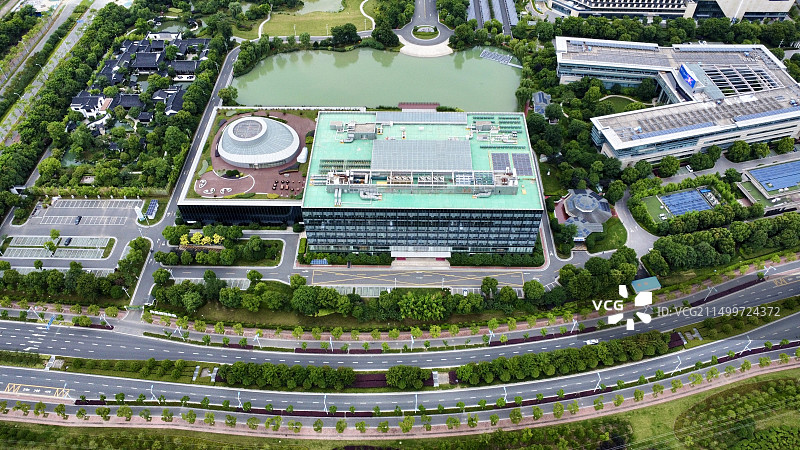 现代化产业园俯视图图片素材