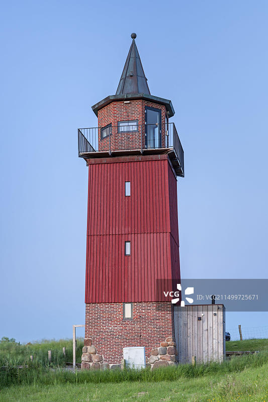 德国石勒苏益格-荷尔斯泰因达格比尔旧灯塔图片素材