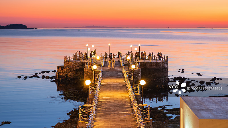 威海逍遥湾海水浴场图片素材