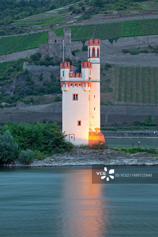 德国莱茵兰-普法尔茨宾根老鼠塔图片素材