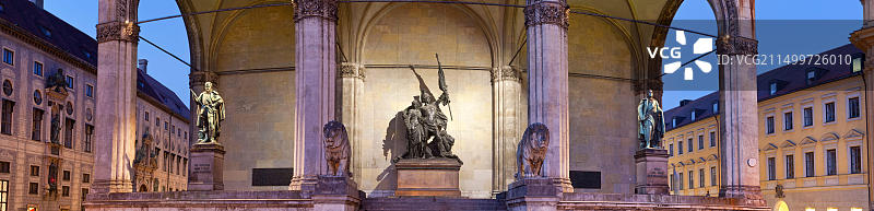 德国巴伐利亚州慕尼黑：音乐厅广场图片素材