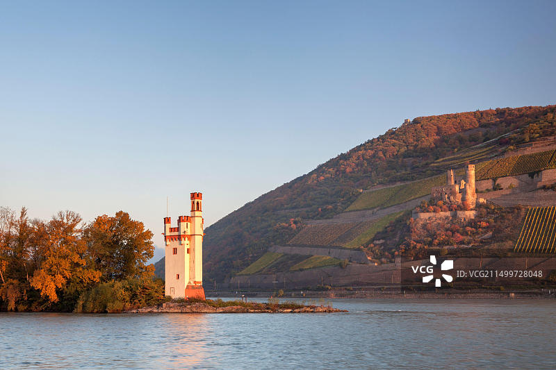 德国莱茵兰-普法尔茨宾根的鼠塔图片素材