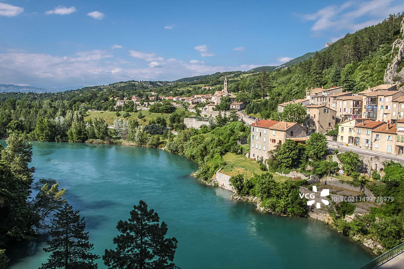 法国普罗旺斯西斯特龙杜朗斯河畔图片素材