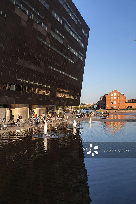 哥本哈根黑钻石皇家图书馆图片素材