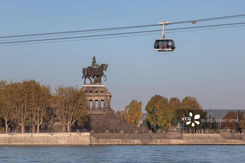 德国科布伦茨德意志之角威廉皇帝纪念碑图片素材