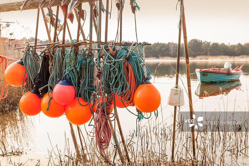 德国梅克伦堡-前波美拉尼亚州普雷罗镇达尔斯港口风光（附加版权信息不可用）图片素材