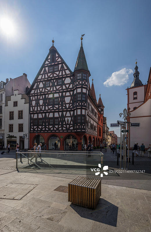 德国黑森州富尔达：博尔吉亚广场老市政厅图片素材