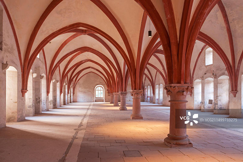 德国黑森州莱茵河畔埃尔特维勒埃伯巴赫修道院图片素材