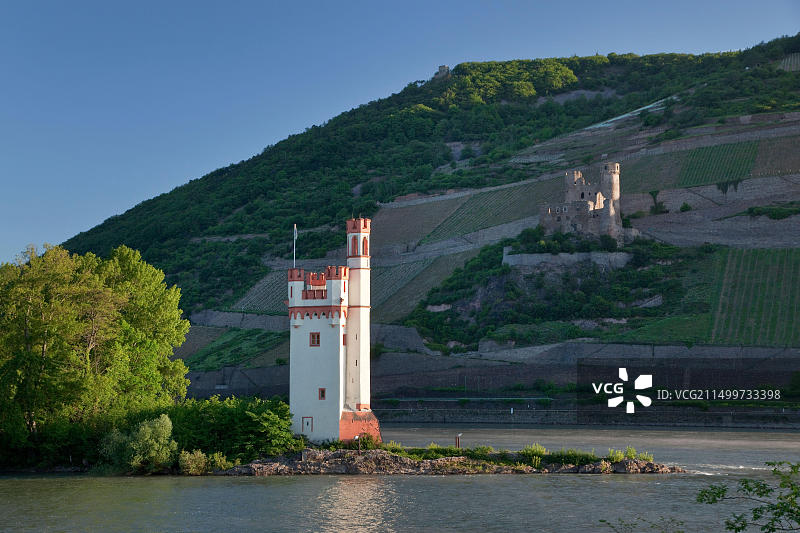 德国莱茵兰-普法尔茨宾根鼠塔风光图片素材