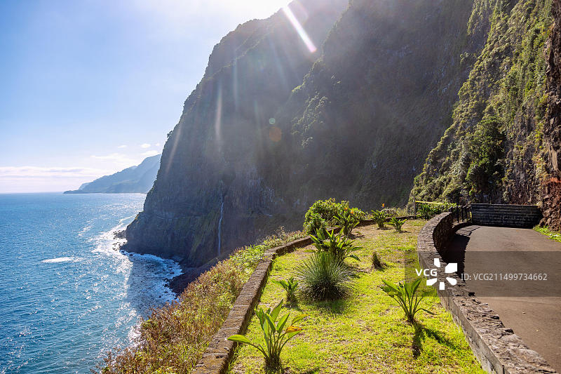 葡萄牙马德拉岛塞萨尔新娘面纱观景台风光图片素材