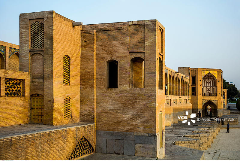 地理/旅行，哈柱桥，伊斯法罕，约建于1650年图片素材