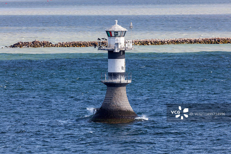 瑞典斯科讷特雷勒堡港口灯塔图片素材