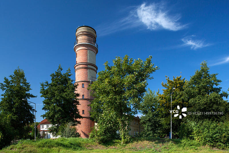 德国吕贝克特拉沃明德旧灯塔图片素材