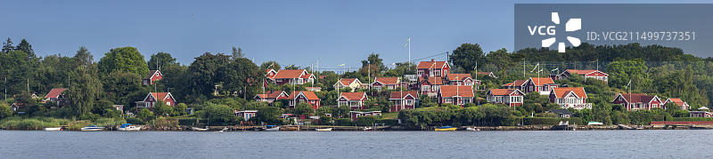 瑞典卡尔斯克鲁纳群岛的房屋图片素材