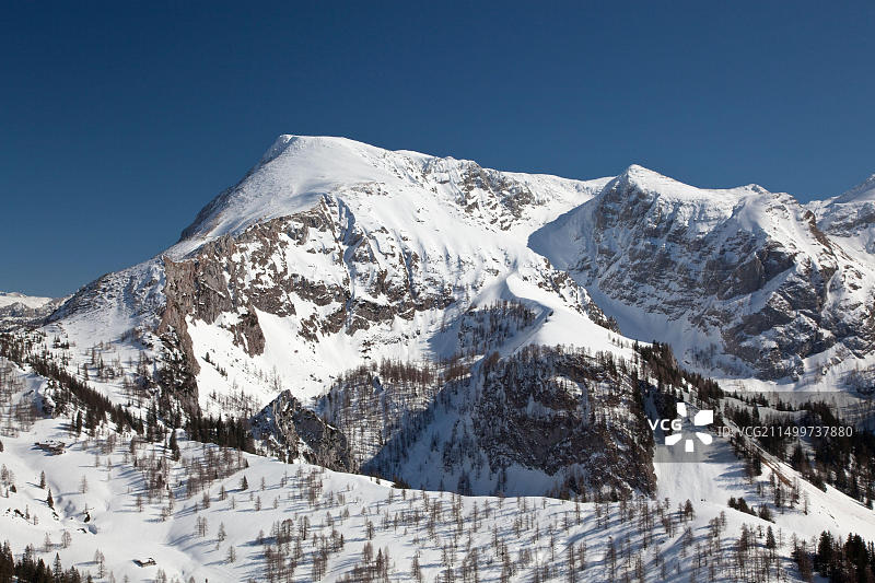 德国巴伐利亚国王湖畔舍瑙，从耶拿峰顶眺望图片素材