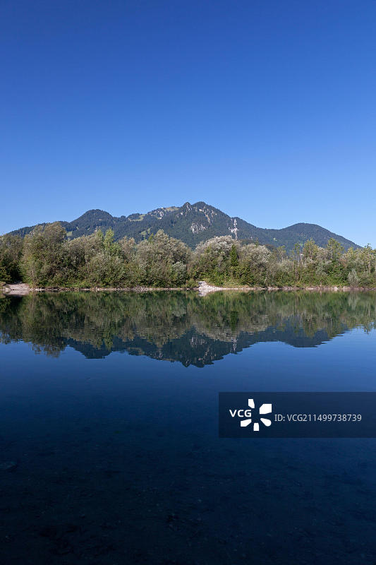 德国巴伐利亚州伊萨尔河风光图片素材