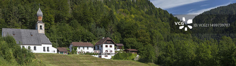 德国巴伐利亚施奈茨尔罗伊特玛丽希尔夫教堂图片素材