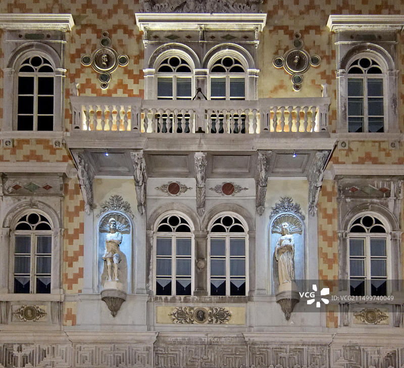 意大利的里雅斯特戈普切维奇宫外景图片素材