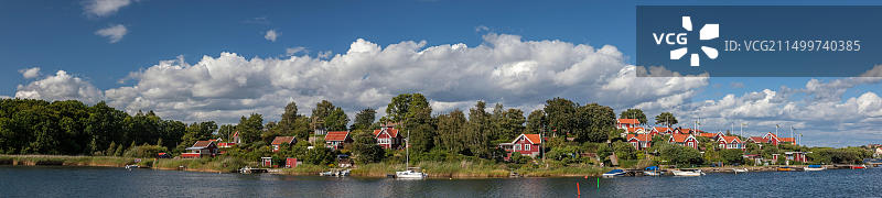 瑞典布莱金厄卡尔斯克鲁纳群岛德拉格索的房屋图片素材