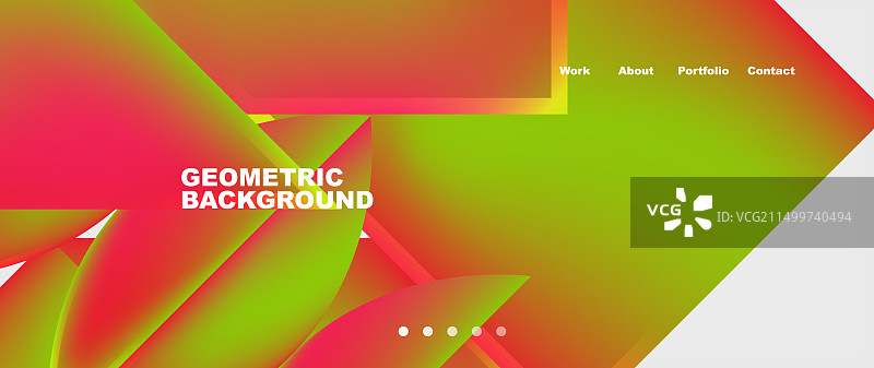 红绿配色彩色几何图案图片素材