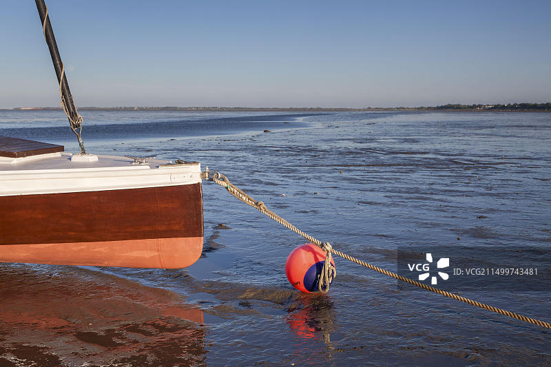 德国叙尔特岛蒙克马尔什浅滩的船只图片素材
