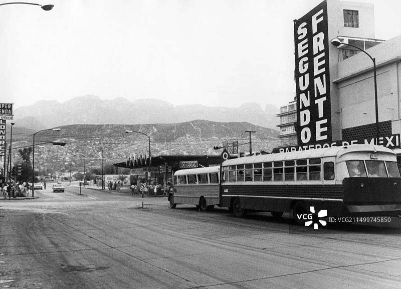 1971年墨西哥蒙特雷街景图片素材