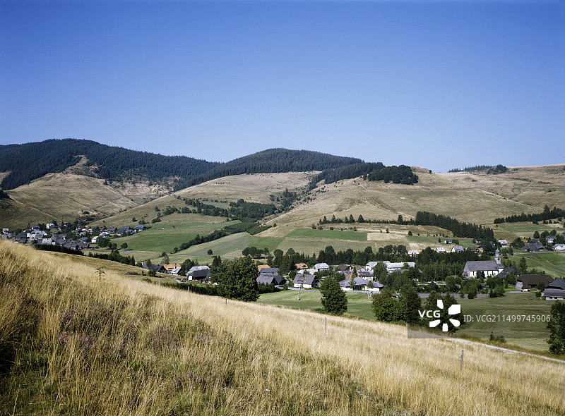 德国黑森林贝尔瑙村风景（20世纪80年代）图片素材