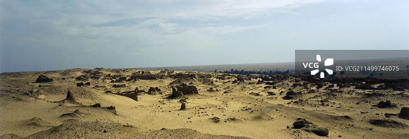 埃及卡拉尼斯古希腊城市遗址，托勒密王朝。图片素材