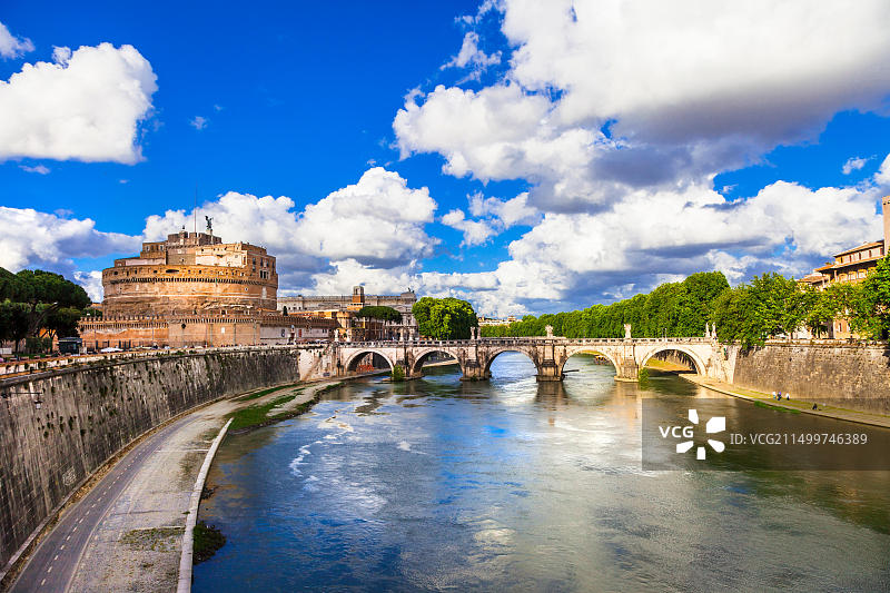 伟大的罗马地标：圣天使城堡图片素材