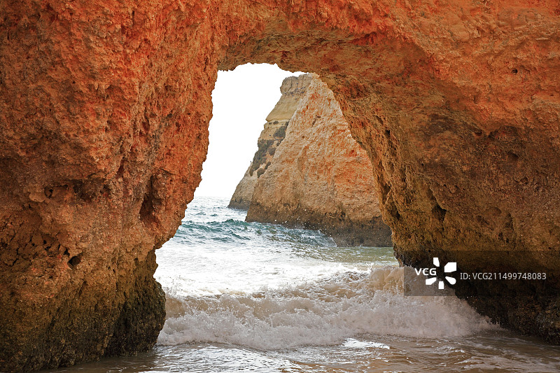 阿尔沃尔阿尔加维附近的伊尔毛斯海滩图片素材