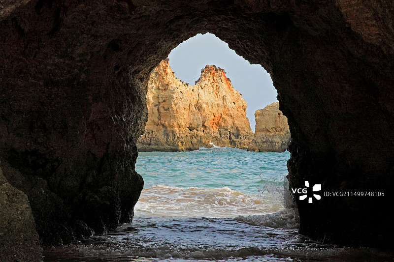 阿尔沃尔阿尔加维附近的伊尔毛斯海滩图片素材