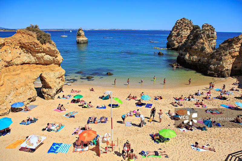 葡萄牙阿尔加维拉各斯海滩（2015年9月）图片素材