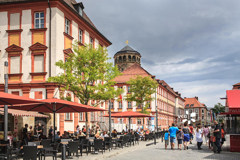 德国拜罗伊特：理查德·瓦格纳音乐节期间的城市风貌图片素材