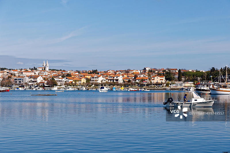 3月3日早春克罗地亚梅杜林旅游景点细节图片素材