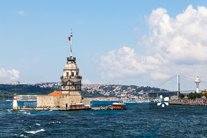 少女塔（克孜库列西），土耳其伊斯坦布尔图片素材