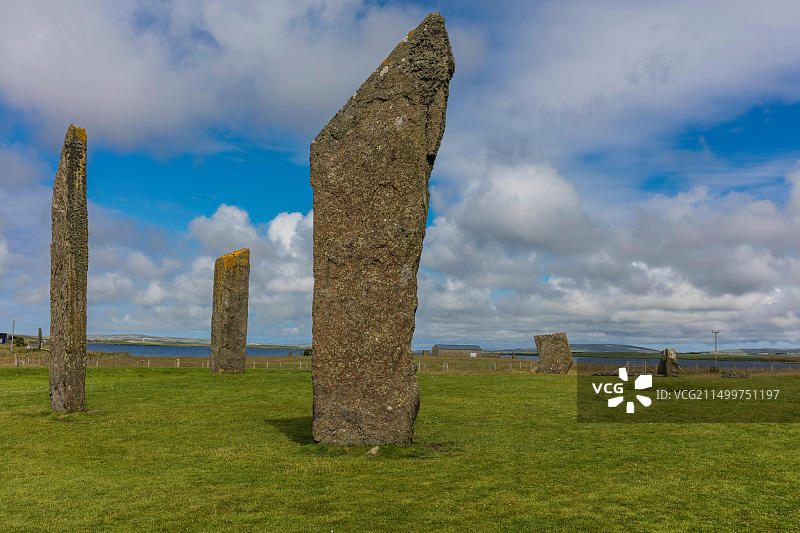 苏格兰奥克尼的斯滕内斯立石图片素材