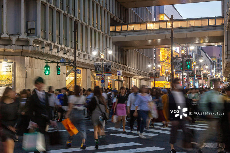 日本东京涩谷区公园通图片素材