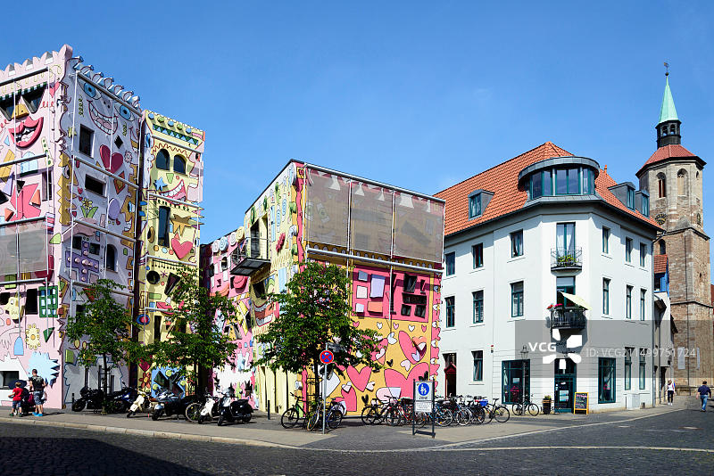 德国下萨克森州不伦瑞克市里兹之家建筑图片素材