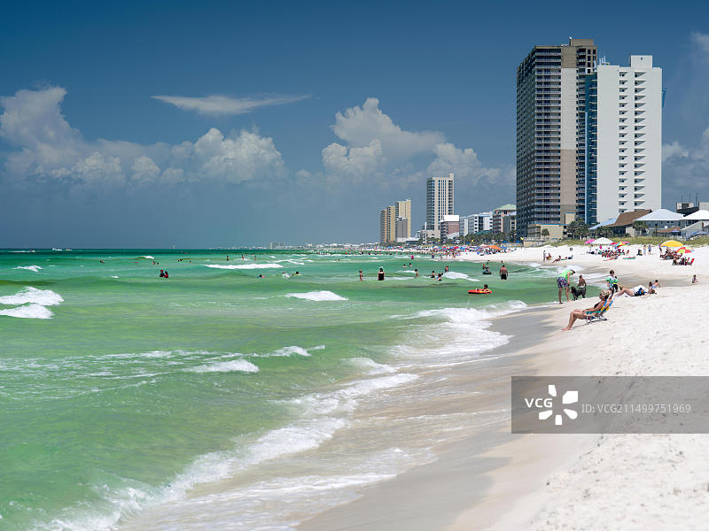 美国佛罗里达州巴拿马城海滩图片素材