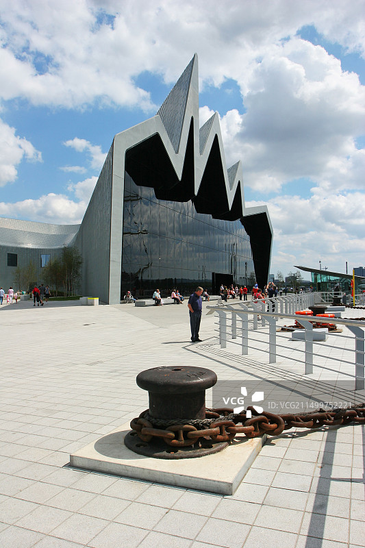 格拉斯哥的新河畔博物馆图片素材