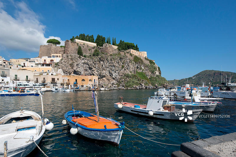 马里纳科塔的渔船图片素材