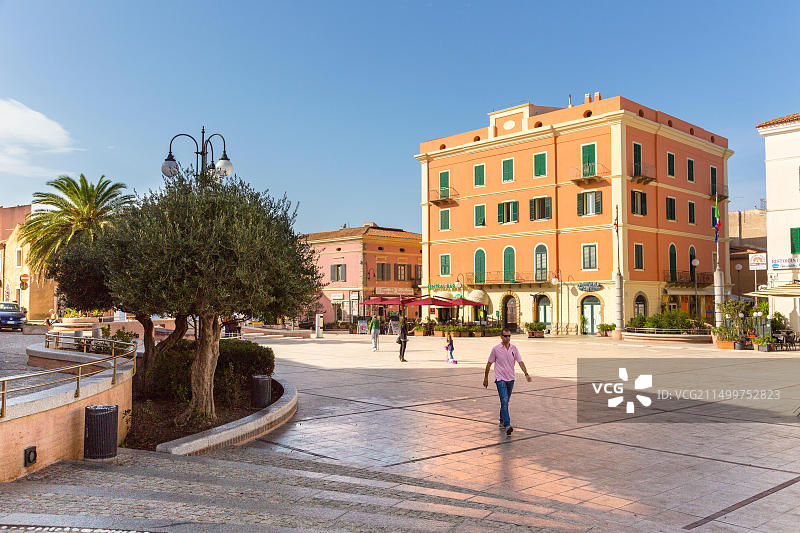 意大利撒丁岛圣特雷莎迪加卢拉中心图片素材