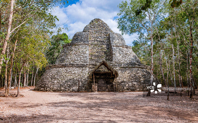 墨西哥科巴玛雅遗址图片素材