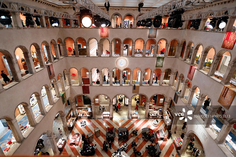 威尼斯 Fondaco dei Tedeschi 豪华购物中心图片素材