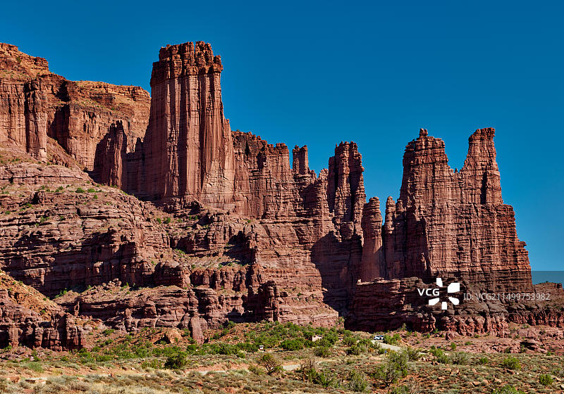 费舍尔塔，摩押，犹他州，美国，北美图片素材